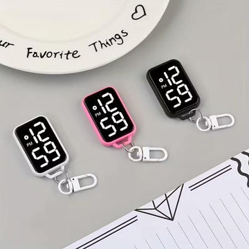Digital Clock Keychain (Assorted Colors)